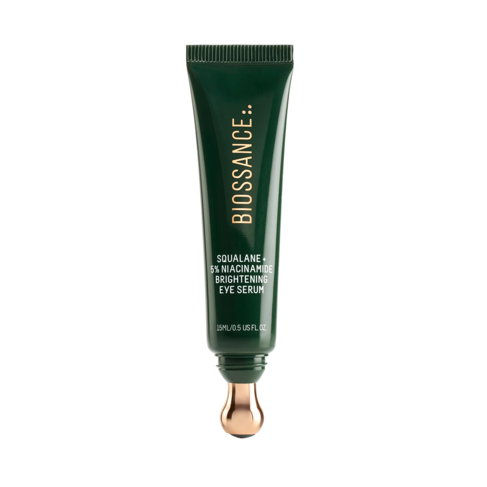 BIOSSANCE esqualano con niacinamida, ojos rodillo: masaje refrescante para contorno.