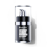 Biotulin Supreme Skin Gel, bouteille de 15 ml, texture légère et absorption rapide.