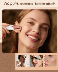 Bissuuy depilador facial para mejillas, piel suave y uniforme