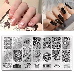Biutee placas estampado patrones animal, para uñas con motivos divertidos.