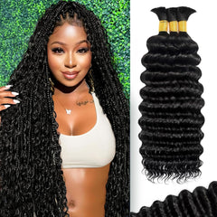 BizVUS cabello rizado humedecido para trenzas boho con volumen y durabilidad.