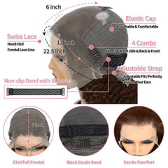 BJVT cabello chocolate marrón resistente a tintes para teñirse y peinar.