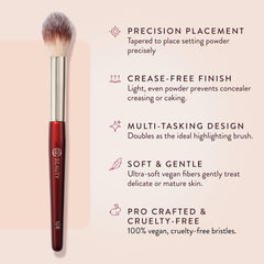 BK BEAUTY 108 pincel para bajo-ojos polvo con acabado suave