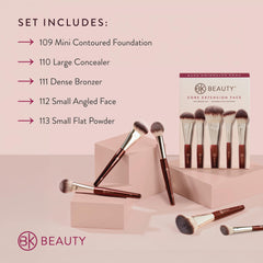 BK Beauty 112 brocha angular para rubor e iluminador con precisión
