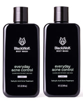 Black Wolf Gel de Ducha con Ácido Salicílico, botella: limpieza profunda de poros