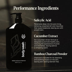 Black Wolf ingredientes clave acido salicilico, tratamiento para piel grasa.