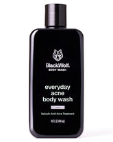 Black Wolf jabon cuerpo vertido, limpieza profunda para piel propensa a imperfecciones