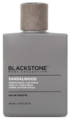 Blackstone botella de sándalo, fragancia masculina para uso diario y presencia duradera.
