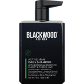 Blackwood For Men: botella de champú diario que limpia cabello graso y aporta frescura.