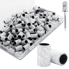BLESWIN banda lijado 150 grit para uñas con mandril 3/32, ideal para acrílico