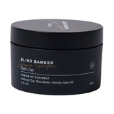 Blind Barber Bryce Harper Arcilla para cabello, frente: acabado mate y textura definida.