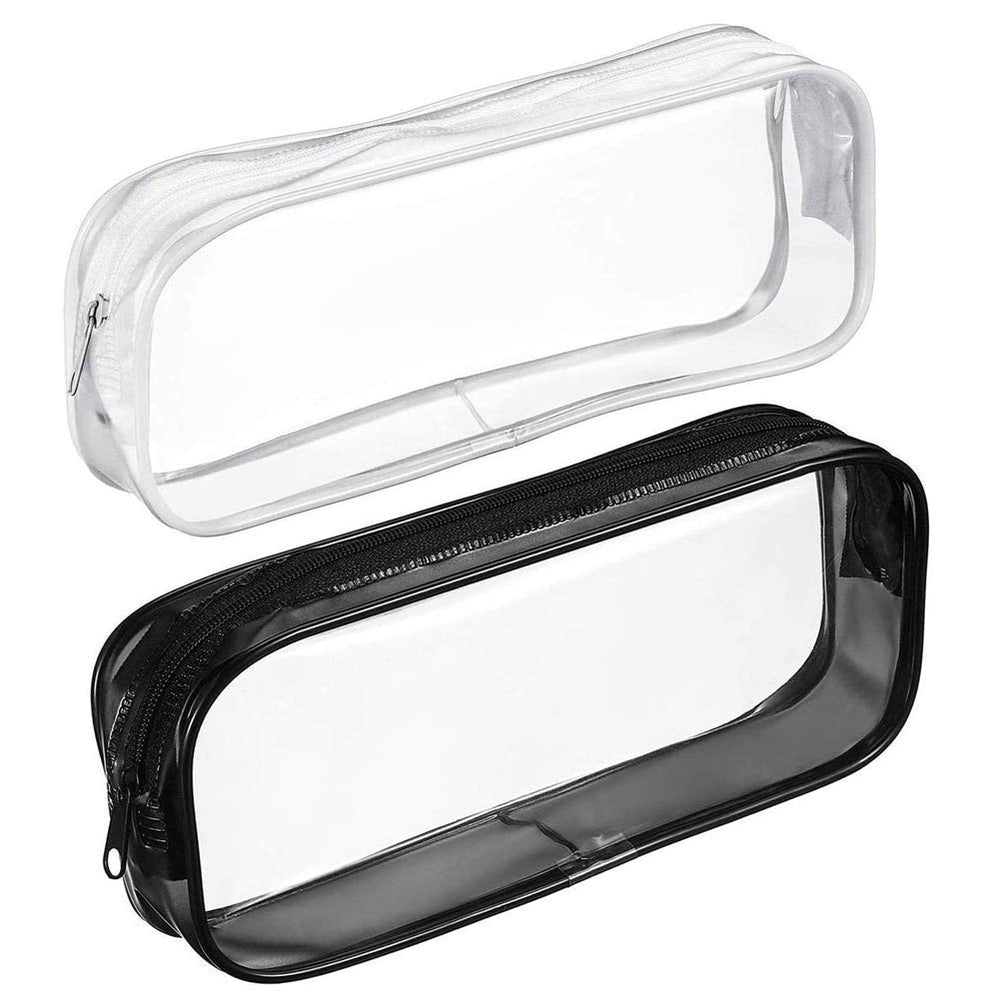 Estuche transparente BlingKingdom en PVC, facilita ver qué hay dentro del bolso.