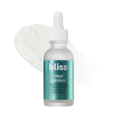 Bliss Clear Genius Peel: botella nocturna para poros limpios y exfoliación suave.