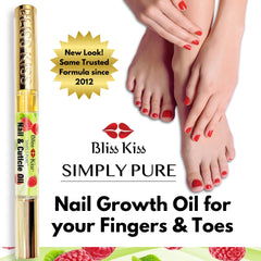 Bliss Kiss Aceite Uñas Nutritivo: vitamina E y jojoba para uñas bien nutridas.