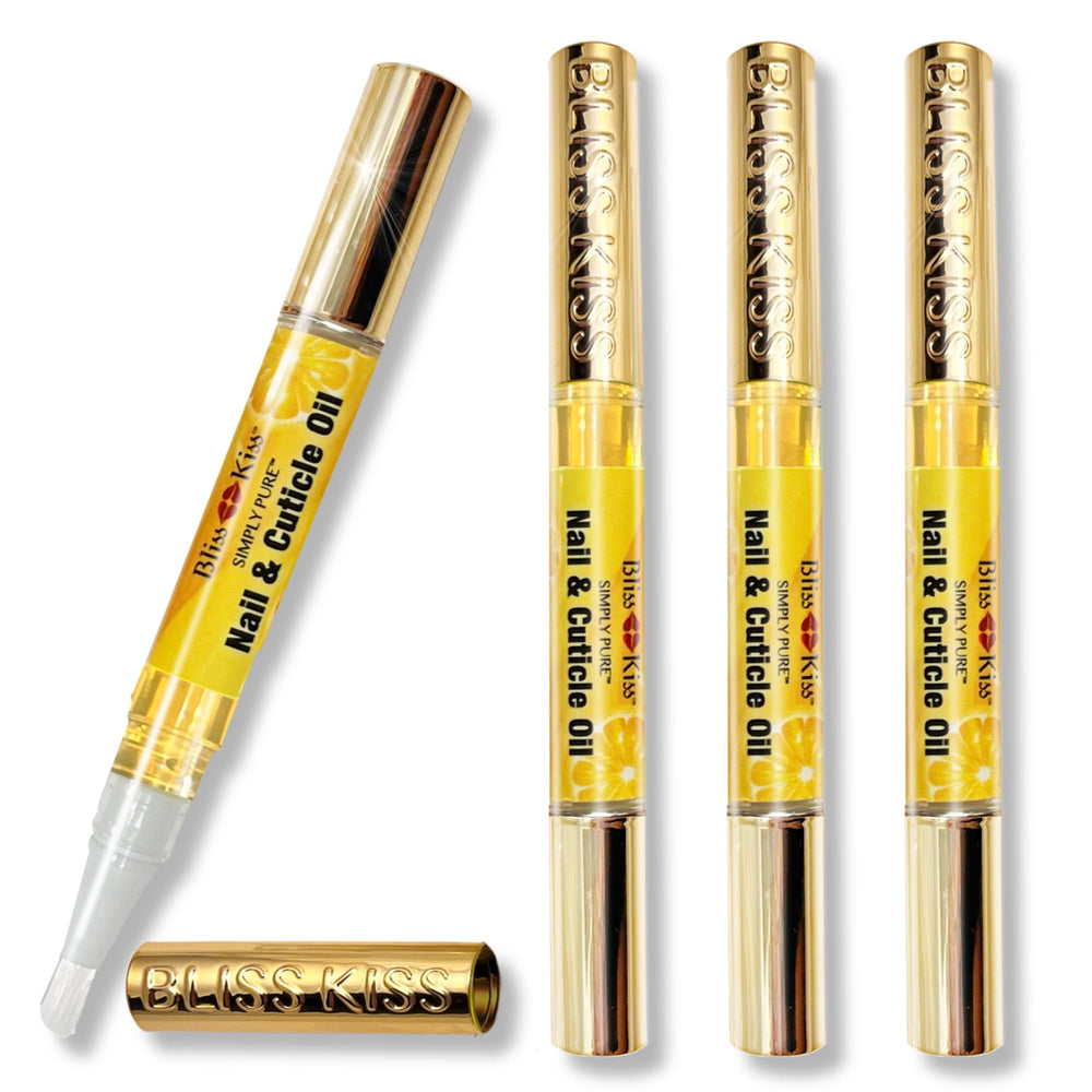 Bliss Kiss stylo huile cuticules pack 4 — hydratation ciblée des cuticules