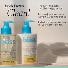 Bliss Lemon & Sage – Crème mains en tube, hydratation rapide pour les mains.