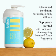 Aplicación fácil en la ducha con Bliss Espumoso Limón y Salvia