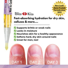 Bliss Kiss aplicador preciso para cutículas sin goteos.