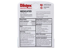 Bálsamo labial medicado Blistex con aplicación fácil para uso diario.