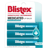 Blistex bálsamo labial medicado en envase para hidratación prolongada.