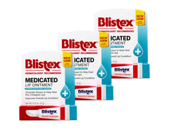 Blistex bálsamo labial medicado, lote-3, para cuidado diario de labios.