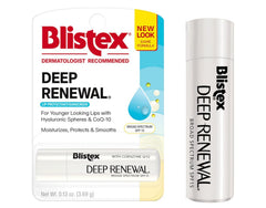 Blistex Renovación Profunda bálsamo labial aplicado en tubo para aplicación precisa.