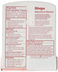 Textura cremosa de Blistex Labial Medicado para hidratación profunda.