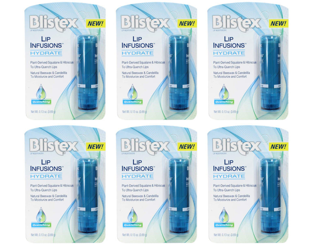 Infusiones labiales Blistex, aplicación suave para uso diario.