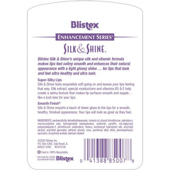 Blistex Silk & Shine: textura sedosa que mantiene labios suaves y flexibles.