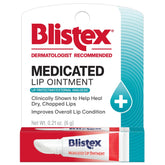 Blistex ungüento labial medicado en tubo, alivio temporal del dolor.