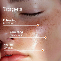 BLITHE serum prensado oro albaricoque, textura crema para hidratación duradera.