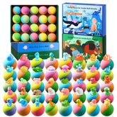 BloomFizzy bombas de baño en disolución con colores vibrantes para juego sensorial seguro.