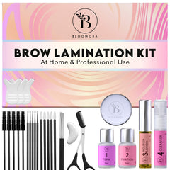 BLOOMORA kit laminación-cejas: presentación en estuche para uso en casa.