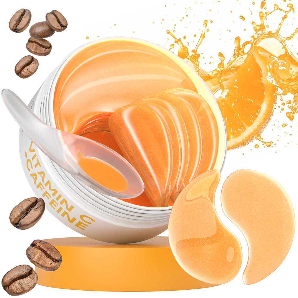 Parche BLOOMORA para ojos con vitamina C y cafeína, mejora la luminosidad.