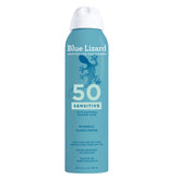 Blue Lizard Sensitive SPF 50 Spray, rociado suave para piel sensible.
