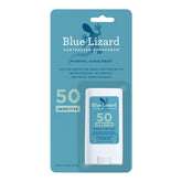 Blue Lizard Stick mineral SPF50, empaque compacto para viajes.