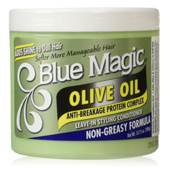 Blue Magic Aceite Oliva Balance Bote: acondiciona sin enjuague para cabello suave