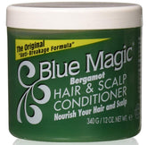 Blue Magic Acondicionador para cabello y cuero cabelludo con Bergamota, suavidad y brillo.
