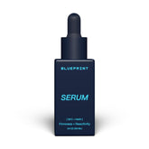 Sérum Blueprint Bryan Johnson en botella, ideal para uso diario y luminosidad