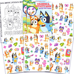 Bluey tatuajes: paquete de 100+ y actividades, ideal como regalo para fiestas.