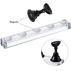 Base de cristal magnética Blulu para uñas, estable y segura