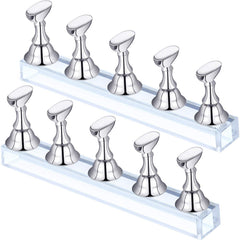 Blulu soporte uñas postizas magnetico base, estable para practicar y exhibir decoraciones.