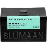 BluMaan Matte Cream Clay: aplicación suave para un peinado natural y definido