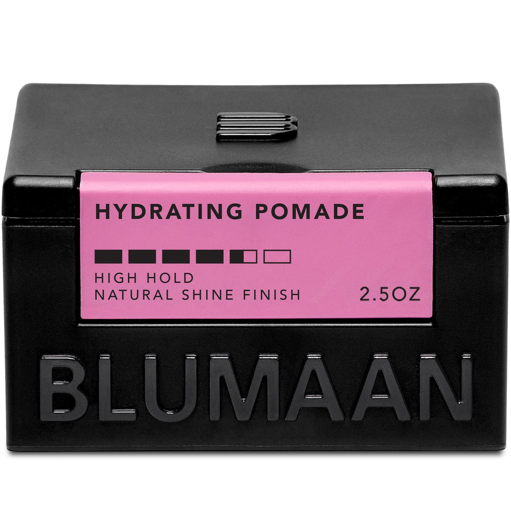 BLUMAAN Pomada Hidratante: botella visible con fijación y brillo natural para peinados.