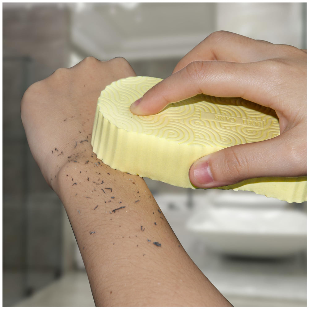 BOBI CARE esponja exfoliante mágica frente para baño suave y eficaz