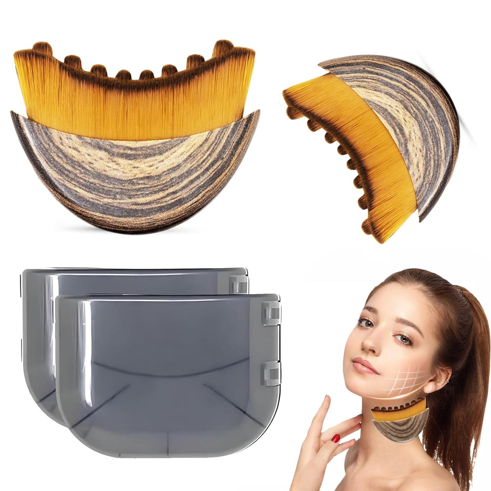 BoBoWalk: cepillo contorno linfático facial para aplicación suave y distribución uniforme de productos