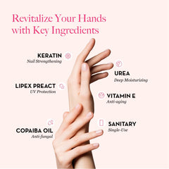 Masque Mains Bodipure améliore ongues et cuticules pour une apparence renforcée.