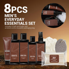 BODY & EARTH gel de ducha para hombres, limpieza suave con sándalo
