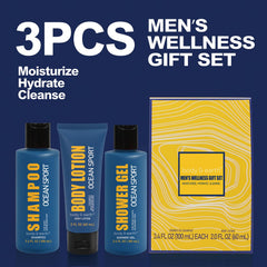 BODY & EARTH jabon corporal para hombres, aroma oceano, uso diario suave