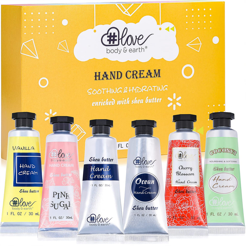 BODY & EARTH # LOVE crema de manos cerezo en flor, hidratación duradera para piel seca.